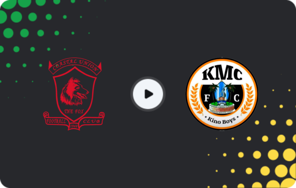 Where to watch Coastal Union — KMC, Ligi kuu Bara, 27.01.2026