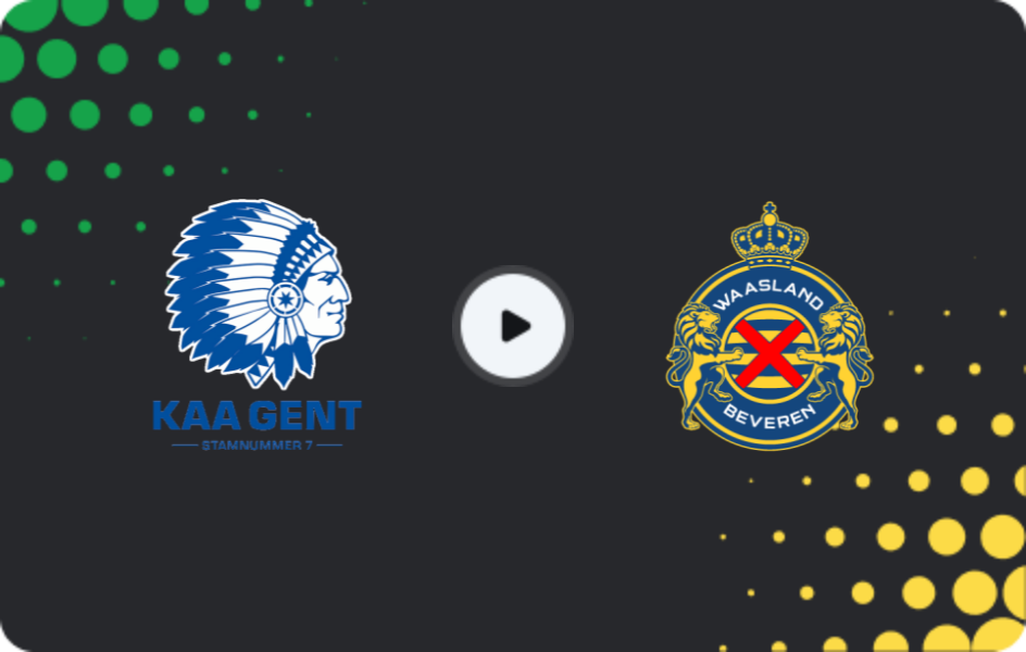 Where to watch KAA Gent II — Waasland-Beveren, Challenger Pro League, 28.01.2026