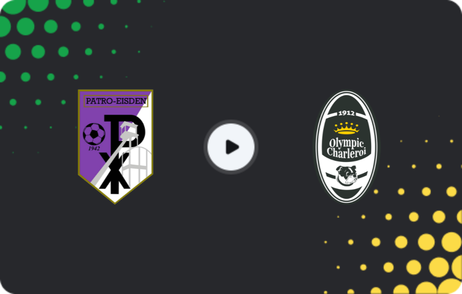 Where to watch Patro Eisden — Olympic Charleroi, Challenger Pro League, 28.01.2026