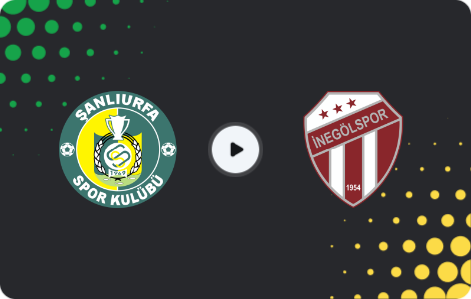 Where to watch Şanlıurfaspor — İnegölspor, 2. Lig, 28.01.2026