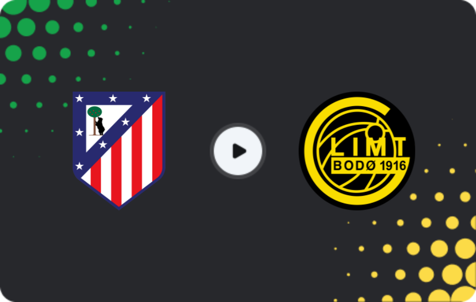 Where to watch Atletico Madrid — Bodo/Glimt, Champions League, 28.01.2026