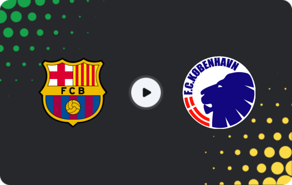Where to watch Barcelona — Copenhagen, Champions League, 28.01.2026