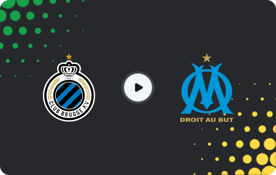 Where to watch Brugge — Marseille, Champions League, 28.01.2026