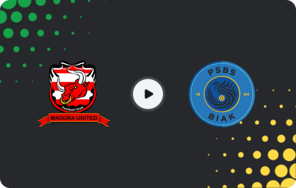 Where to watch Madura United — PSBS, Liga 1, 31.01.2026