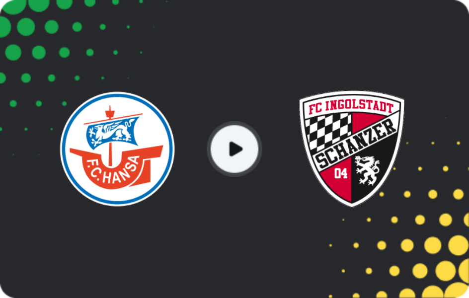 Where to watch Hansa Rostock — Ingolstadt 04, 3. Liga, 31.01.2026