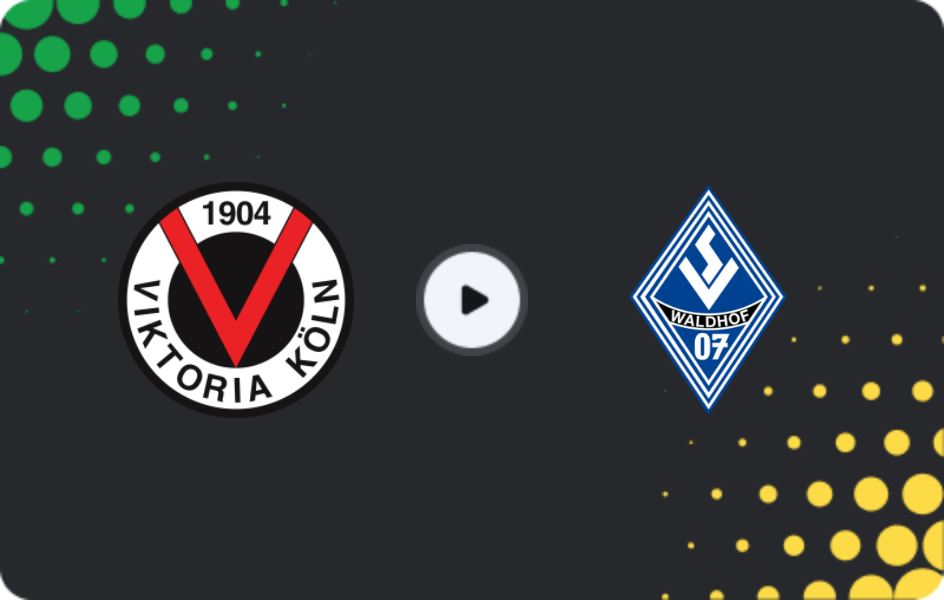 Where to watch Viktoria Köln — Waldhof Mannheim, 3. Liga, 31.01.2026