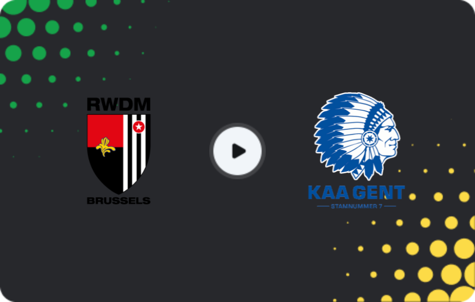 Where to watch RWDM — KAA Gent II, Challenger Pro League, 31.01.2026