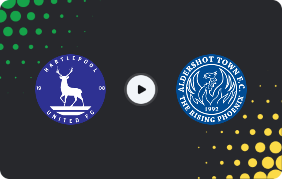 Where to watch Hartlepool United — Aldershot Town, National League, 31.01.2026