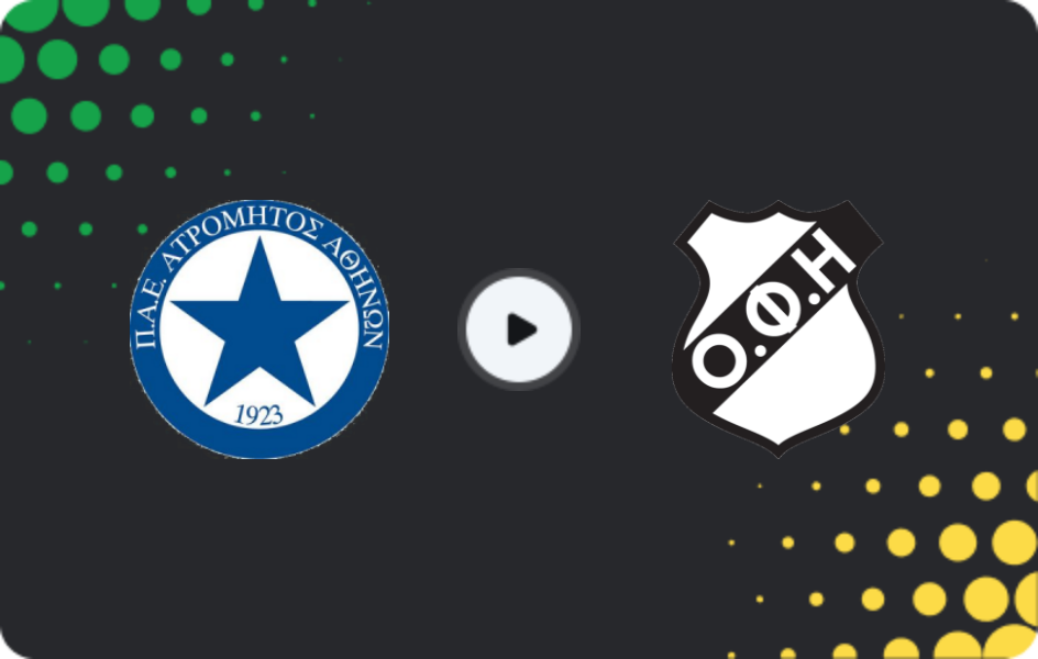 Where to watch Atromitos — OFI, Super League, 31.01.2026