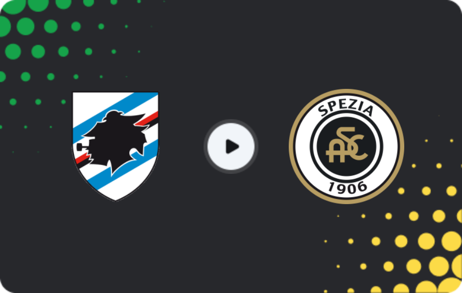 Where to watch Sampdoria — Spezia, Serie B, 31.01.2026