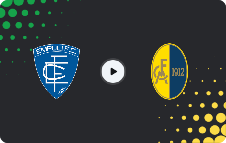 Where to watch Empoli — Modena, Serie B, 31.01.2026