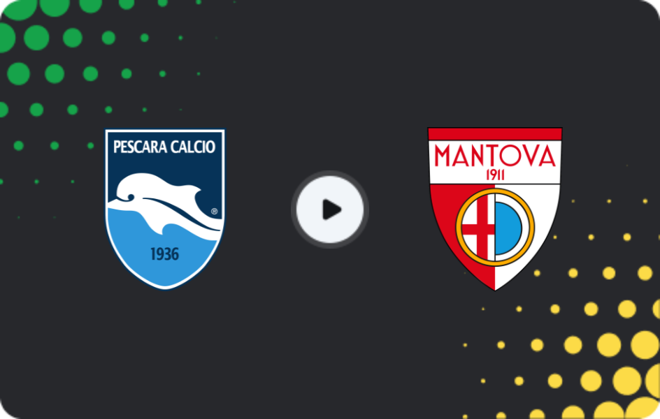 Where to watch Pescara — Mantova, Serie B, 31.01.2026