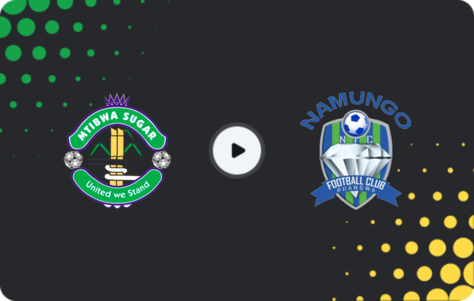 Where to watch Mtibwa Sugar — Namungo, Ligi kuu Bara, 07.02.2026