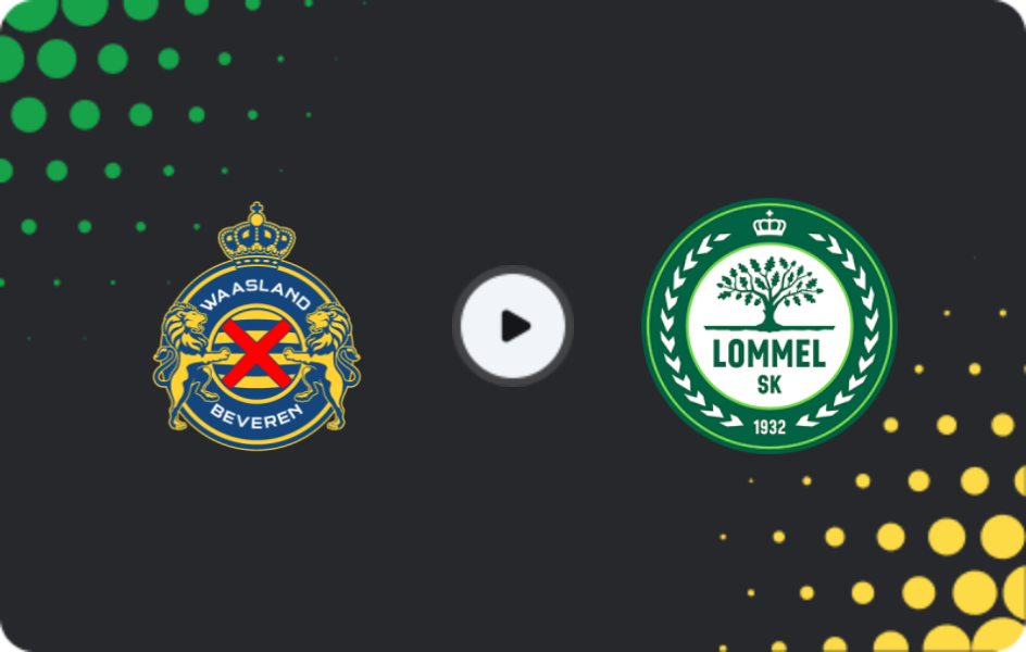 Where to watch Waasland-Beveren — Lommel United, Challenger Pro League, 08.02.2026