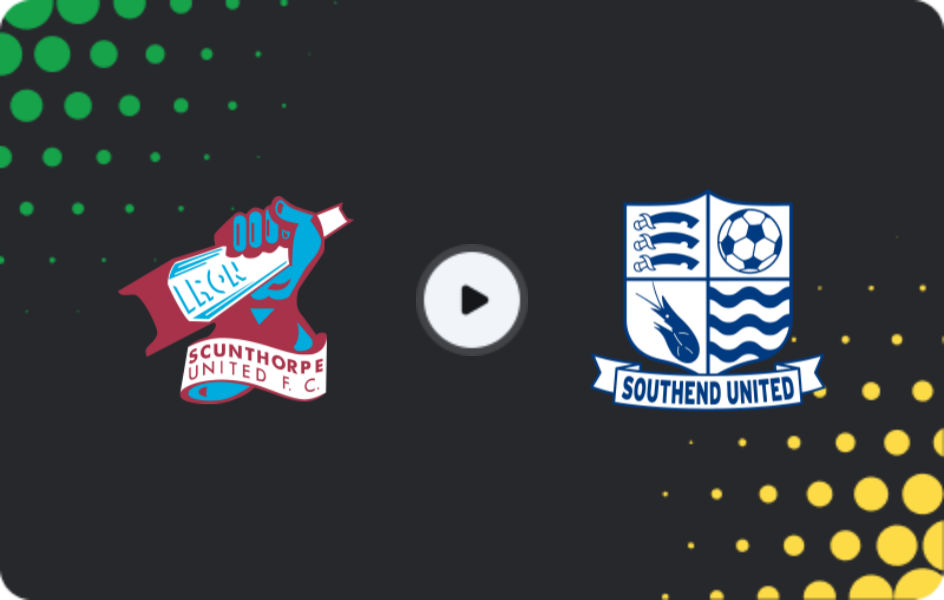 Where to watch Scunthorpe United — Southend United, National League, 07.02.2026