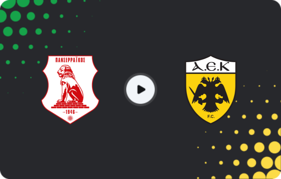 Where to watch Panserraikos — AEK Athens, Super League, 08.02.2026