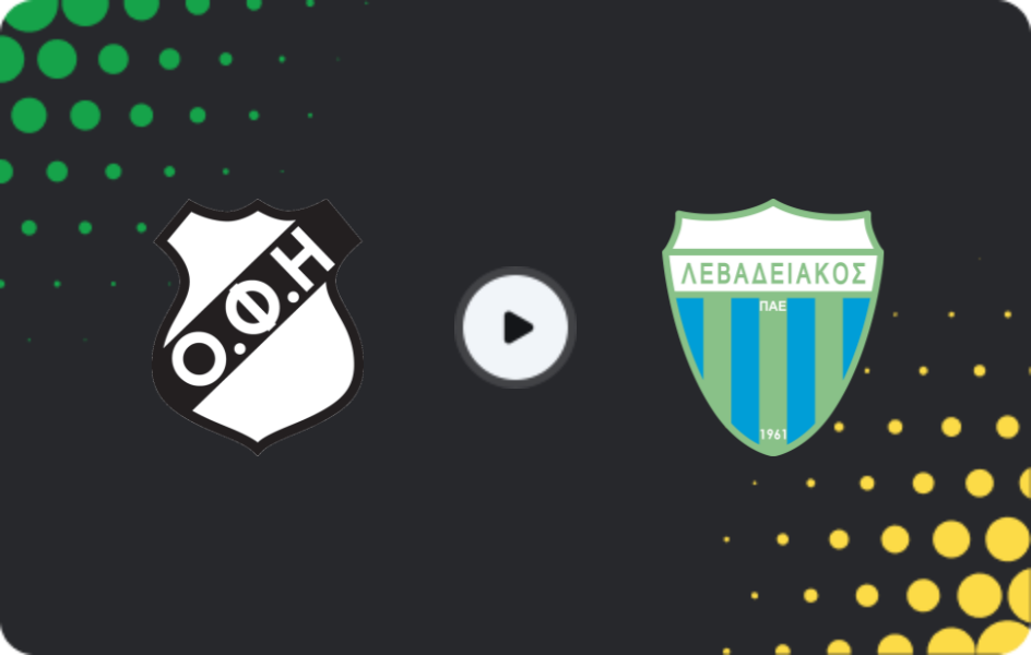 Where to watch OFI — Levadiakos, Super League, 08.02.2026