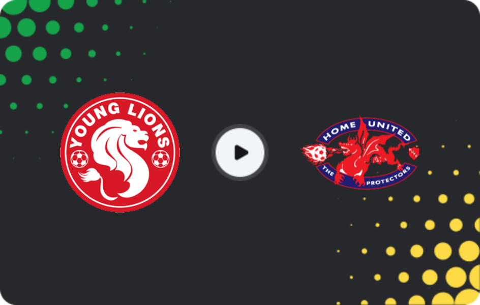 Where to watch Young Lions — Home United, Premier League, 08.02.2026