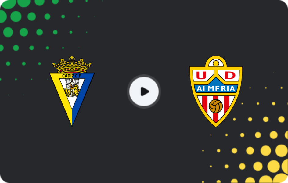 Where to watch Cadiz — Almeria, Segunda, 08.02.2026