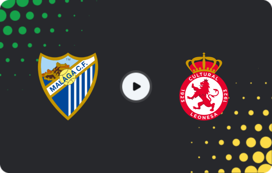 Where to watch Malaga — Cultural Leonesa, Segunda, 08.02.2026