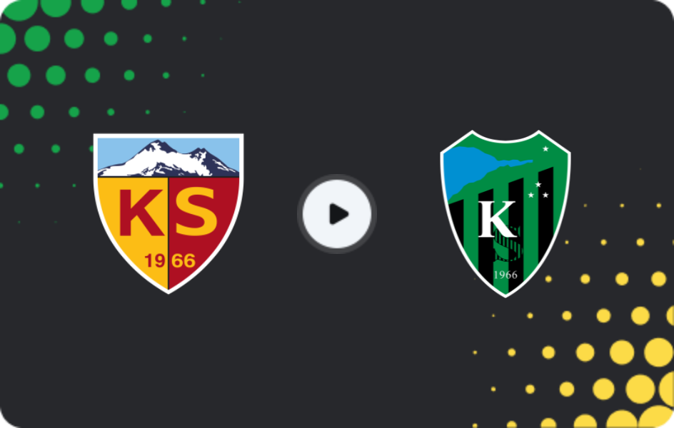 Where to watch Kayserispor — Kocaelispor, Süper Lig, 08.02.2026