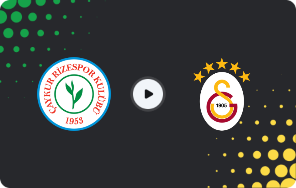 Where to watch Rizespor — Galatasaray, Süper Lig, 08.02.2026
