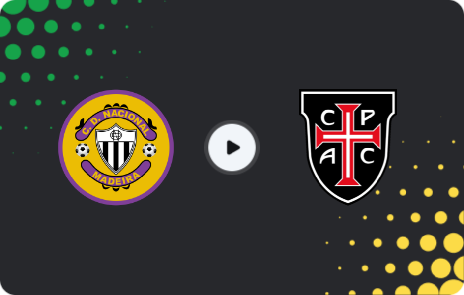 Where to watch Nacional — Casa Pia, Primeira Liga, 08.02.2026
