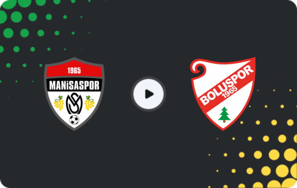 Where to watch Manisa — Boluspor, TFF First League, 08.02.2026