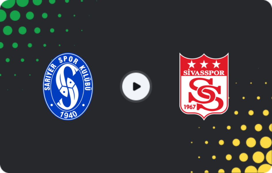 Where to watch Sarıyer — Sivasspor, TFF First League, 08.02.2026