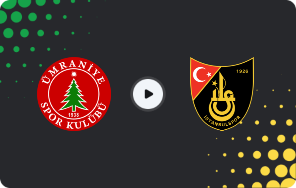 Where to watch Ümraniyespor — İstanbulspor, TFF First League, 08.02.2026