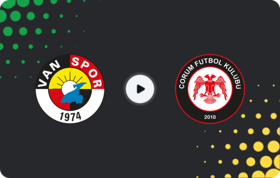 Where to watch Vanspor — Çorum, TFF First League, 08.02.2026