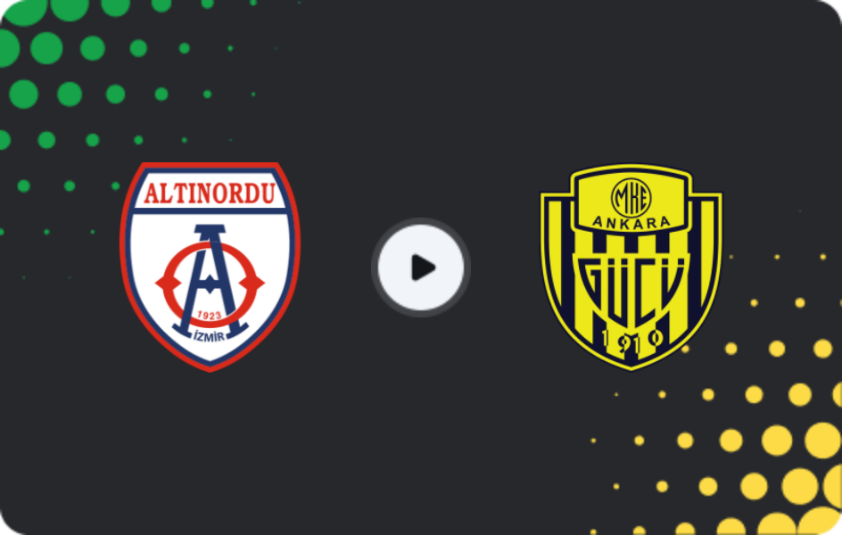 Where to watch Altınordu — Ankaragucu, 2. Lig, 08.02.2026