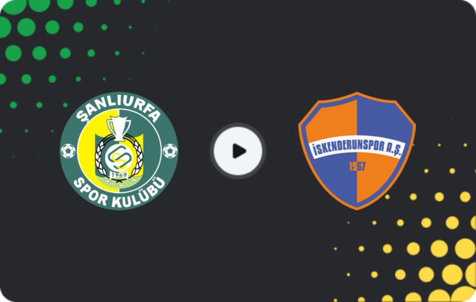 Where to watch Şanlıurfaspor — İskenderun A.Ş., 2. Lig, 08.02.2026