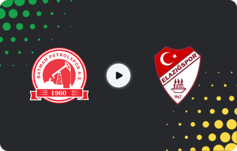 Where to watch Batman Petrolspor — Elazığspor, 2. Lig, 08.02.2026