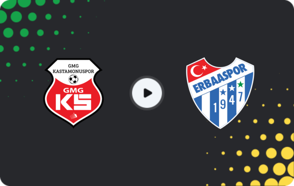 Where to watch Kastamonuspor — Erbaaspor, 2. Lig, 08.02.2026