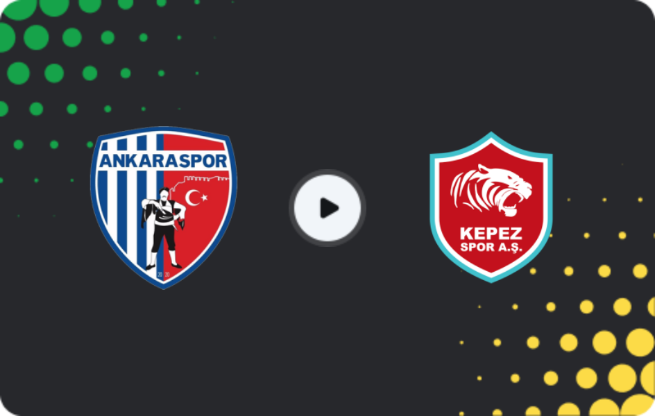 Where to watch Ankaraspor — Kepezspor, 2. Lig, 08.02.2026