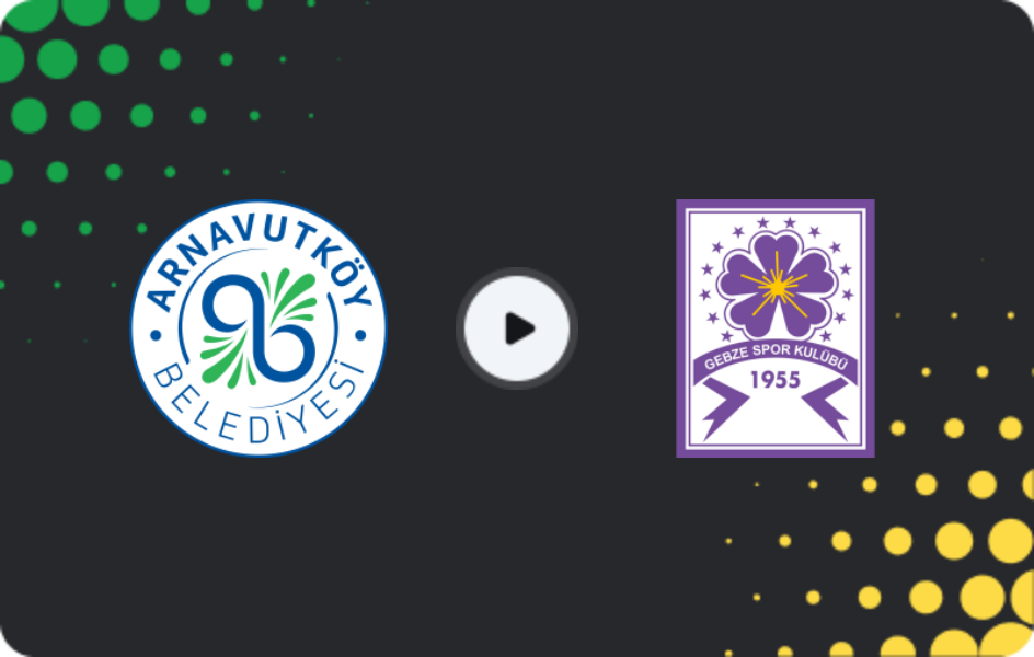 Where to watch Arnavutköy Belediyespor — Güzide Gebze Spor, 2. Lig, 08.02.2026