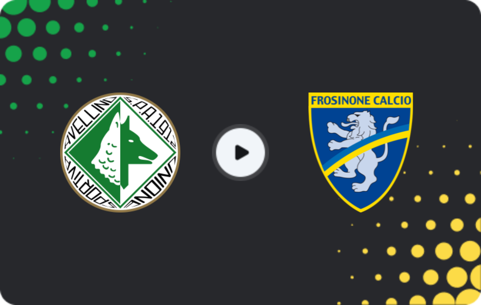 Where to watch Avellino — Frosinone, Serie B, 11.02.2026