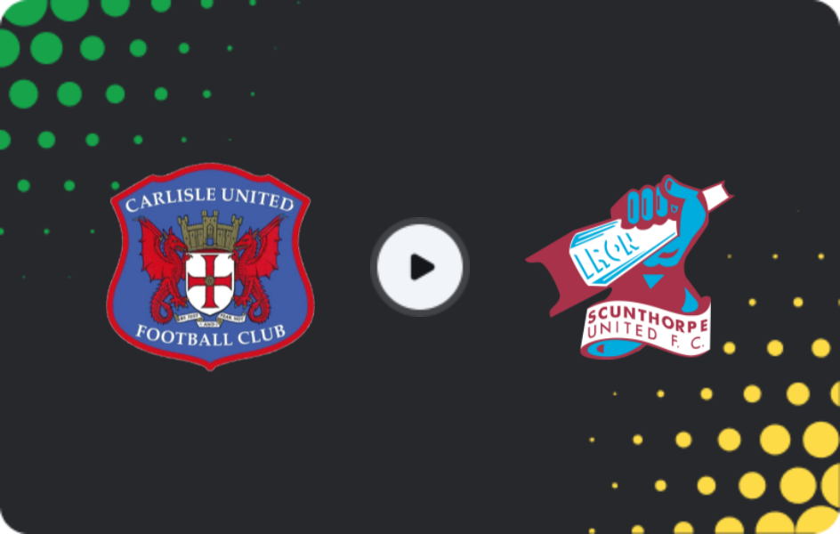 Where to watch Carlisle United — Scunthorpe United, National League, 10.02.2026