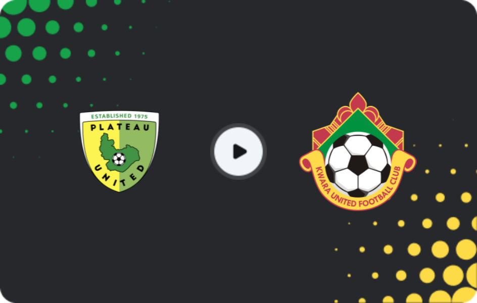 Where to watch Plateau United — Kwara United, NPFL, 11.02.2026