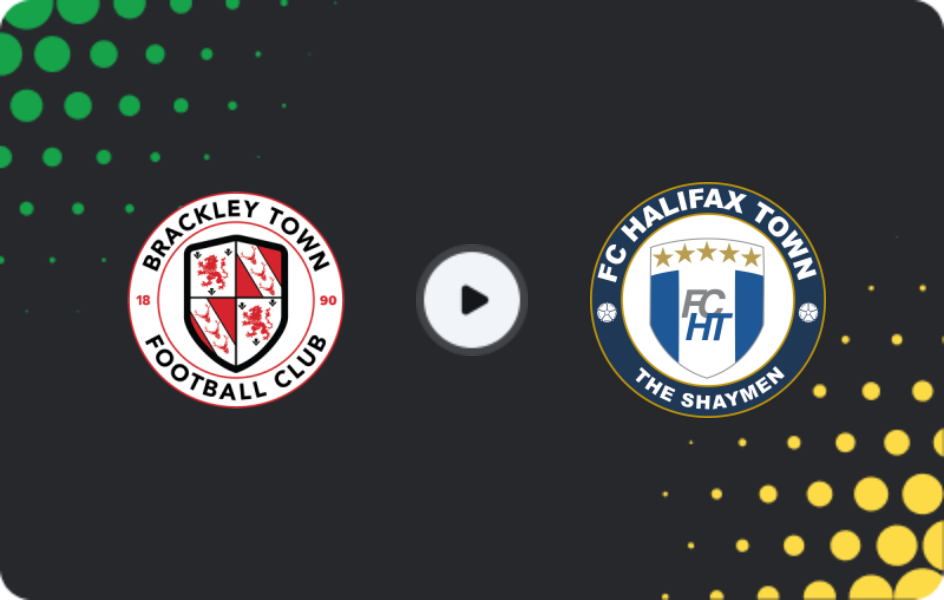 Where to watch Brackley Town — Halifax Town, National League, 11.02.2026