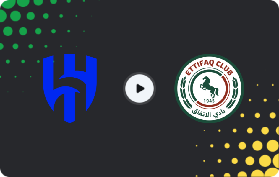 Where to watch Al-Hilal — Al-Ettifaq, Pro League, 13.02.2026