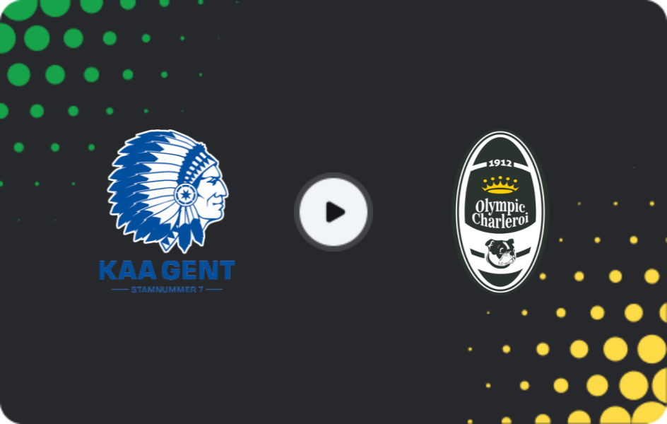 Where to watch KAA Gent II — Olympic Charleroi, Challenger Pro League, 15.02.2026
