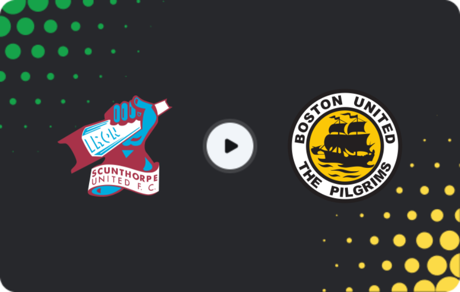 Where to watch Scunthorpe United — Boston United, National League, 14.02.2026