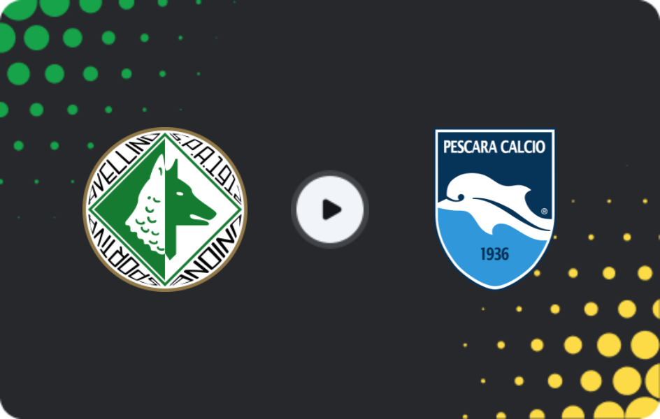Where to watch Avellino — Pescara, Serie B, 15.02.2026