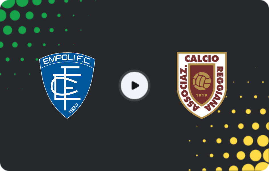 Where to watch Empoli — Reggiana, Serie B, 15.02.2026