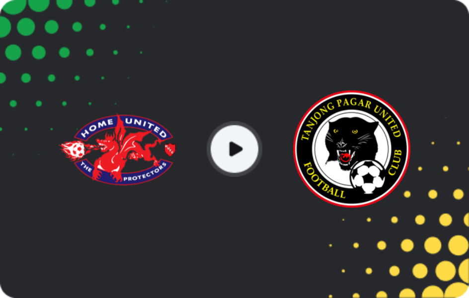 Where to watch Home United — Tanjong Pagar, Premier League, 15.02.2026