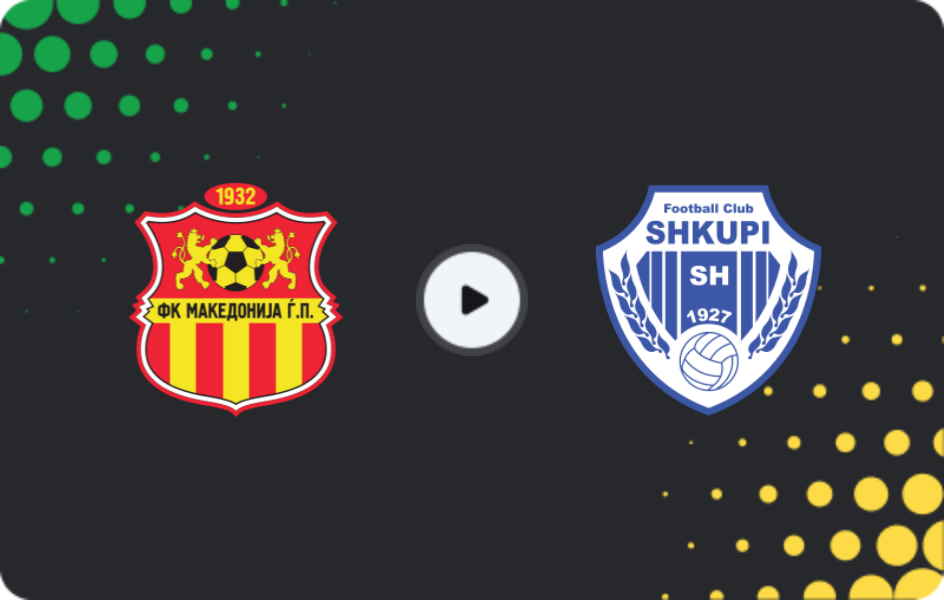 Where to watch Makedonija GjP — Shkupi, First League, 15.02.2026