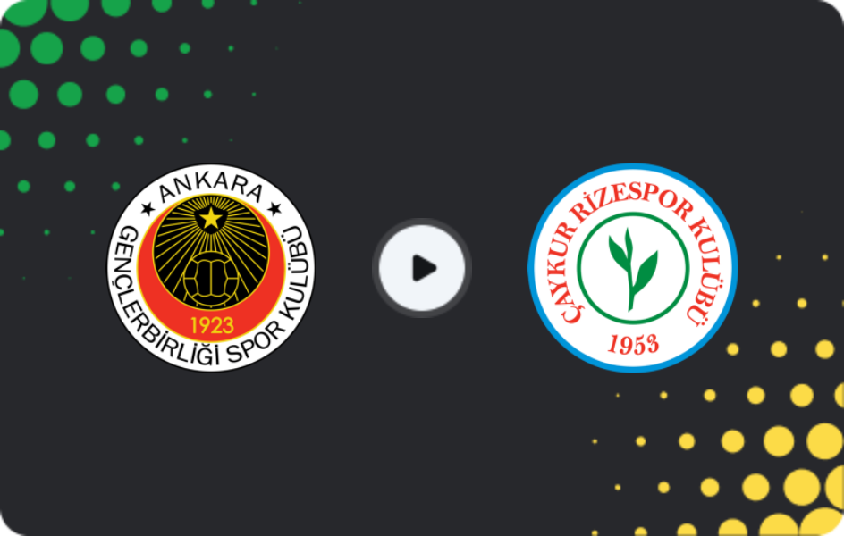 Where to watch Genclerbirligi — Rizespor, Süper Lig, 15.02.2026
