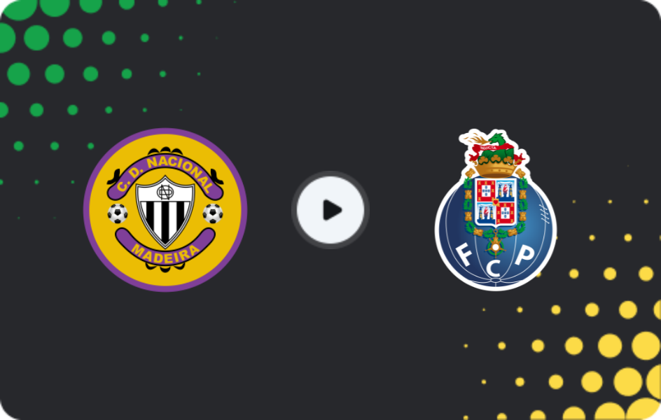 Where to watch Nacional — Porto, Primeira Liga, 15.02.2026